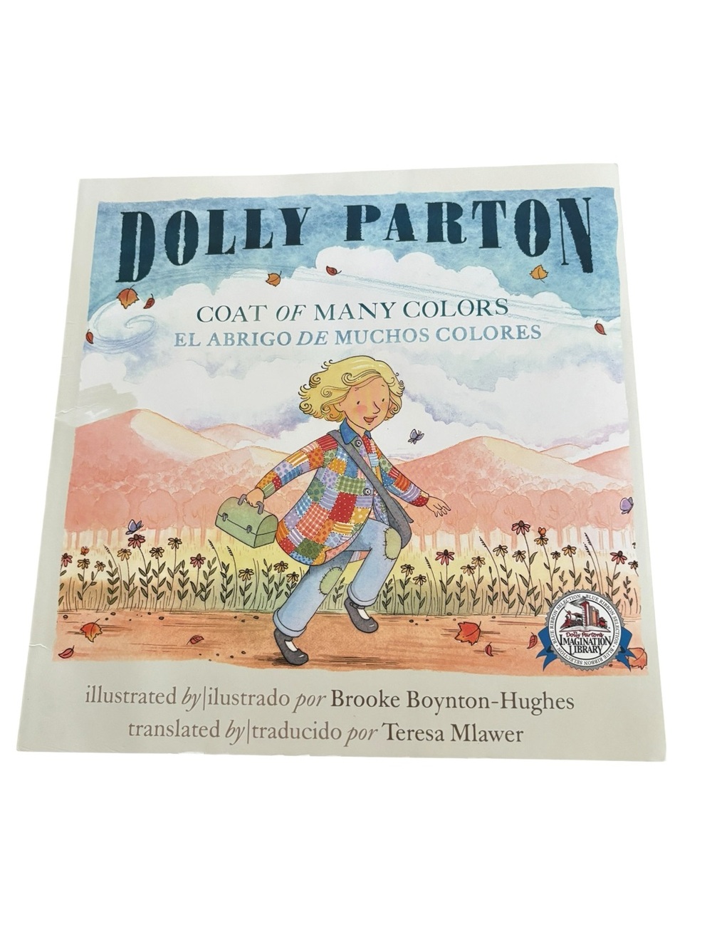 Dolly Parton Coat Of Many Colors Children’s Paperback Book 2016 English/Spanish